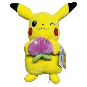 Pokémon Plush Pikachu Pecha Berry Easter Spring Brand New With Tag 9 inches